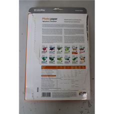 SALE OUT. ColorWay High Glossy Photo Paper, A4, 200g/m, 100 sheets , ColorWay 200 g/m² , A4 , High Glossy Photo Paper , DAMAGED PACKAGING