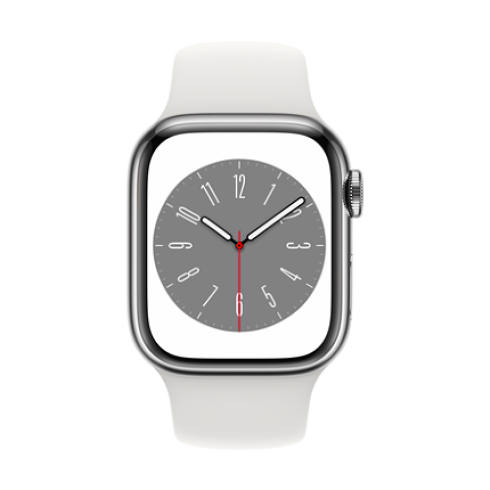Watch Series 8 GPS + Cellular , MNJ53EL/A , Smart watches , GPS (satellite) , Retina LTPO OLED , Touchscreen , 41mm , Waterproof , Bluetooth , Wi-Fi , Silver