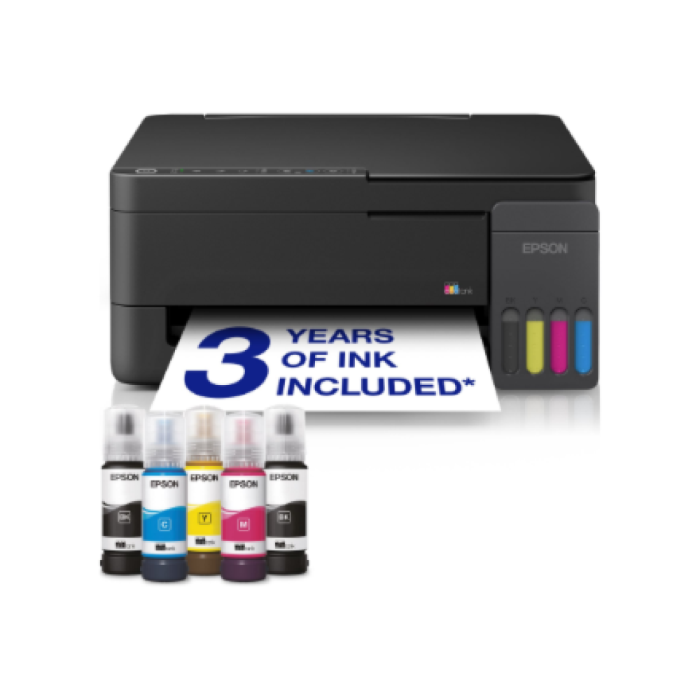 Epson EcoTank , L3350 , Inkjet , Colour , Multifuction Printer , A4 , Wi-Fi , Black