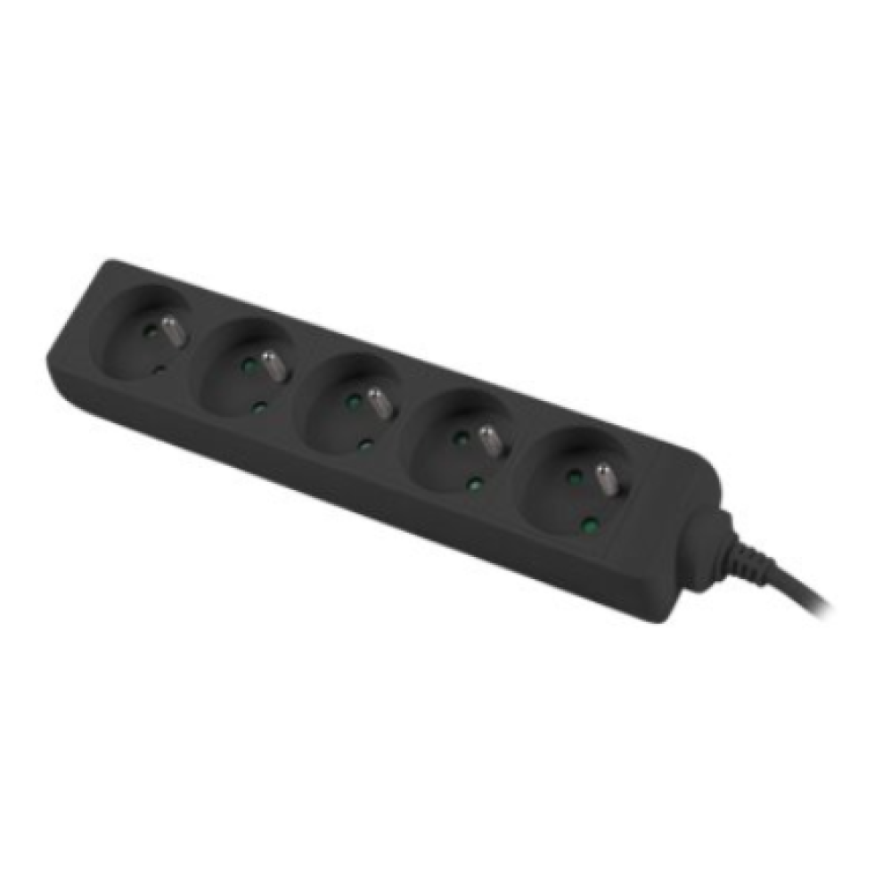 PS0-05E-0150-BK Lanberg Cable Power Strip, 5X French Outlets Quality-Grade Copper, 1.5 m , PS0-05E-0150-BK