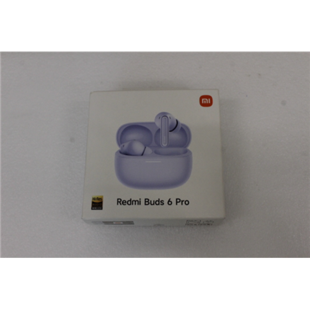 SALE OUT. Xiaomi Redmi Buds 6 Pro, Lavender Purple , Xiaomi Redmi Buds 6 Pro , Built-in microphone , Bluetooth , Lavender Purple , DEMO
