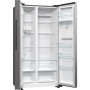 Gorenje Refrigerator , NRR9185EAXLWD , Energy efficiency class E , Free standing , Side by side , Height 178.6 cm , No Frost system , Fridge net capacity 355 L , Freezer net capacity 192 L , Display , 38 dB , Grey