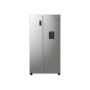 Gorenje Refrigerator , NRR9185EAXLWD , Energy efficiency class E , Free standing , Side by side , Height 178.6 cm , No Frost system , Fridge net capacity 355 L , Freezer net capacity 192 L , Display , 38 dB , Grey