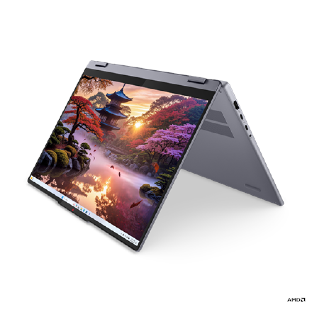 Lenovo IdeaPad 5 2-in-1 16AKP10 , Luna Grey , 16 , IPS , Touchscreen , WUXGA , 1920 x 1200 pixels , Glossy , AMD Ryzen AI 5 , 340 , 16 GB , Soldered LPDDR5x , Solid-state drive capacity 512 GB , AMD Radeon 840M Graphics , Windows 11 Home , 802.11ax , Blue