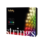 Twinkly,Strings Smart LED Lights 250 RGBW (Multicolor + White), 20m, Black wire,RGBW – 16M+ colors + Warm white