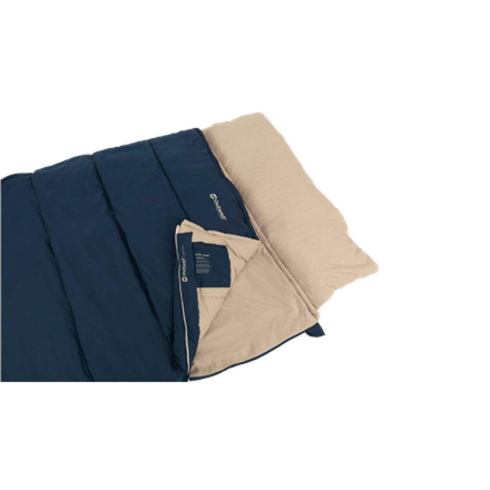 Outwell Contour Lux XL , Sleeping Bag , 220 x 105 cm , 2-way L-shape open-end with auto lock