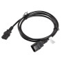 Lanberg , IEC 320 C13 to C14 Cable , CA-C13E-11CC-0018-BK