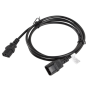 Lanberg , IEC 320 C13 to C14 Cable , CA-C13E-11CC-0018-BK