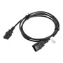 Lanberg , IEC 320 C13 to C14 Cable , CA-C13E-11CC-0018-BK