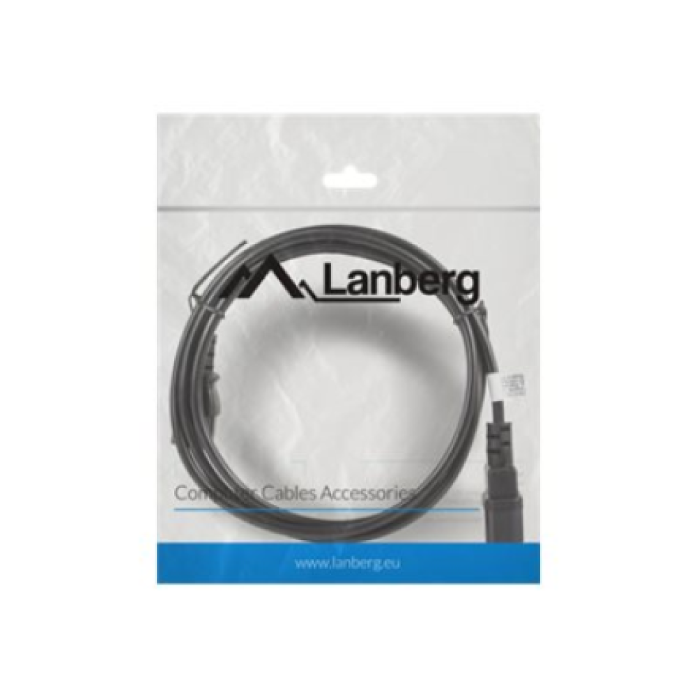 Lanberg , IEC 320 C13 to C14 Cable , CA-C13E-11CC-0018-BK
