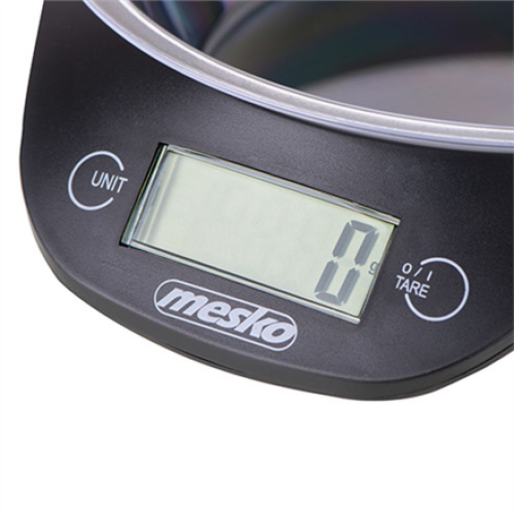 Mesko Kitchen scale with a bowl MS 3164 Maximum weight (capacity) 5 kg, Graduation 1 g, Display type LCD, Black