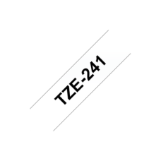 Brother , TZ-241 Laminated Tape , Black on White , TZe , 8 m , 1.8 cm
