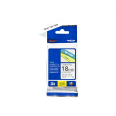 Brother , TZ-241 Laminated Tape , Black on White , TZe , 8 m , 1.8 cm