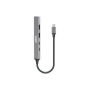 PORT CONNECT , USB-C Hub with 4 USB ports, 1X USB-C, 100W