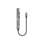 PORT CONNECT , USB-C Hub with 4 USB ports, 1X USB-C, 100W