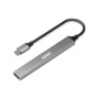 PORT CONNECT , USB-C Hub with 4 USB ports, 1X USB-C, 100W