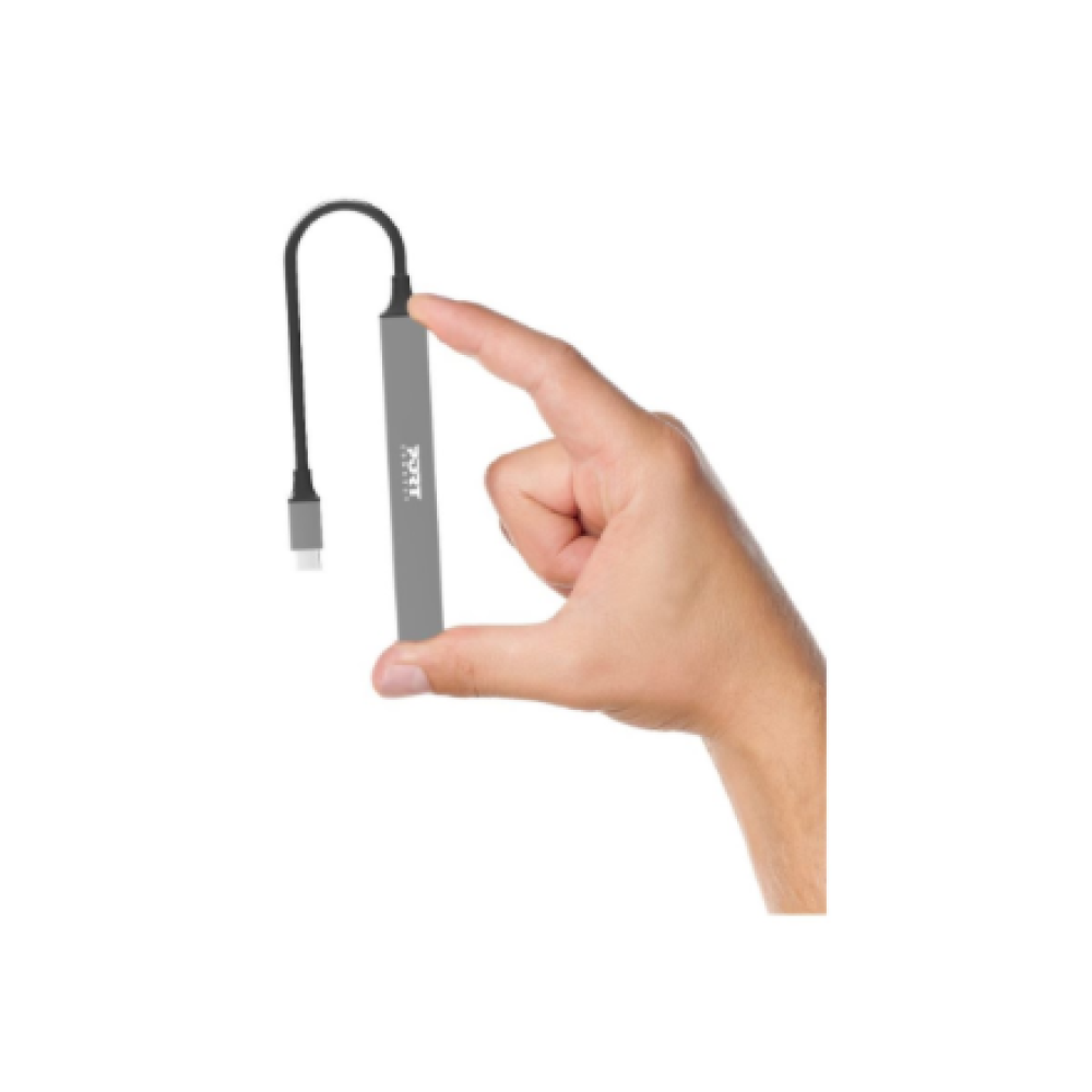 PORT CONNECT , USB-C Hub with 4 USB ports, 1X USB-C, 100W