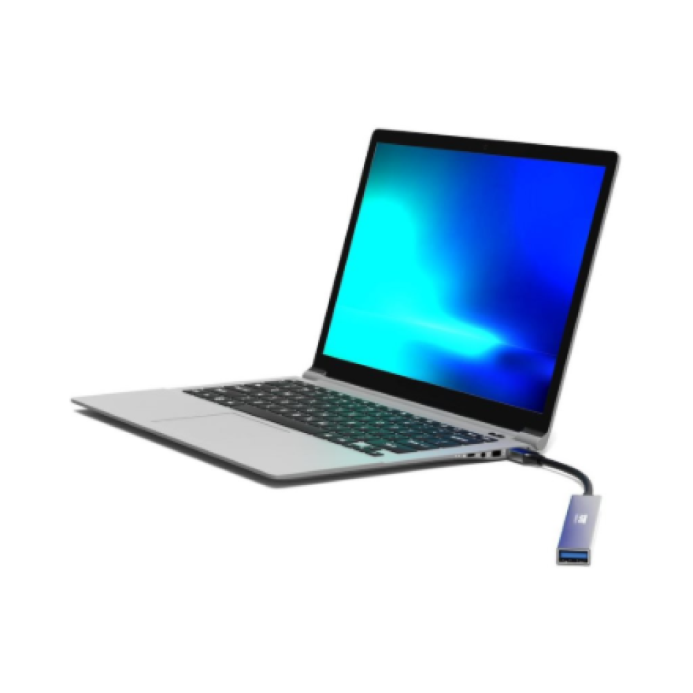 PORT CONNECT , USB-C Hub with 4 USB ports, 1X USB-C, 100W