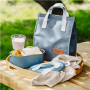 Adler , Electric lunch box with thermal bag , AD 4522 , 0.8 L , Plastic/Stainless steel , Blue , Lid included
