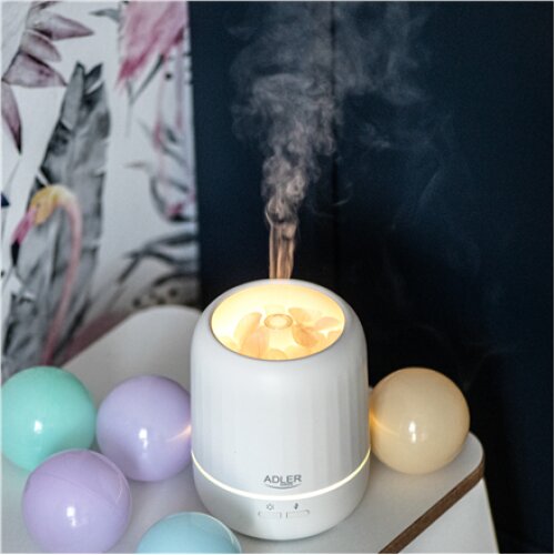 Adler , Ultrasonic aroma diffuser 3in1 , AD 7968 , Ultrasonic , Suitable for rooms up to 25 m² , White