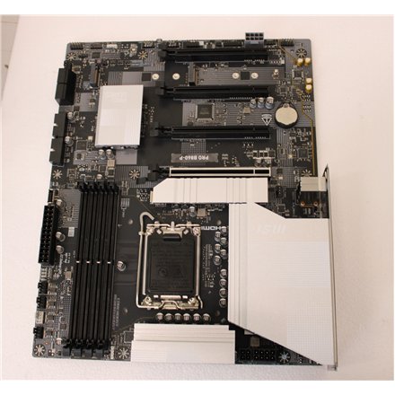 SALE OUT. MSI PRO B860-P , Processor family Intel , Processor socket LGA1851 , DDR5 , Supported hard disk drive interfaces SATA, M.2 , Number of SATA connectors 4 , USED, REFURBISHED, WITHOUT ACCESSORIES, ONLY BACKPANEL INCLUDED