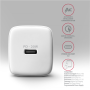 AXAGON Wallcharger 1x port USB-C, PD3.0 / PPS /QC4+/AFC/FCP/Apple, 20W , ACU-PD20W
