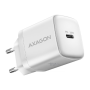 AXAGON Wallcharger 1x port USB-C, PD3.0 / PPS /QC4+/AFC/FCP/Apple, 20W , ACU-PD20W