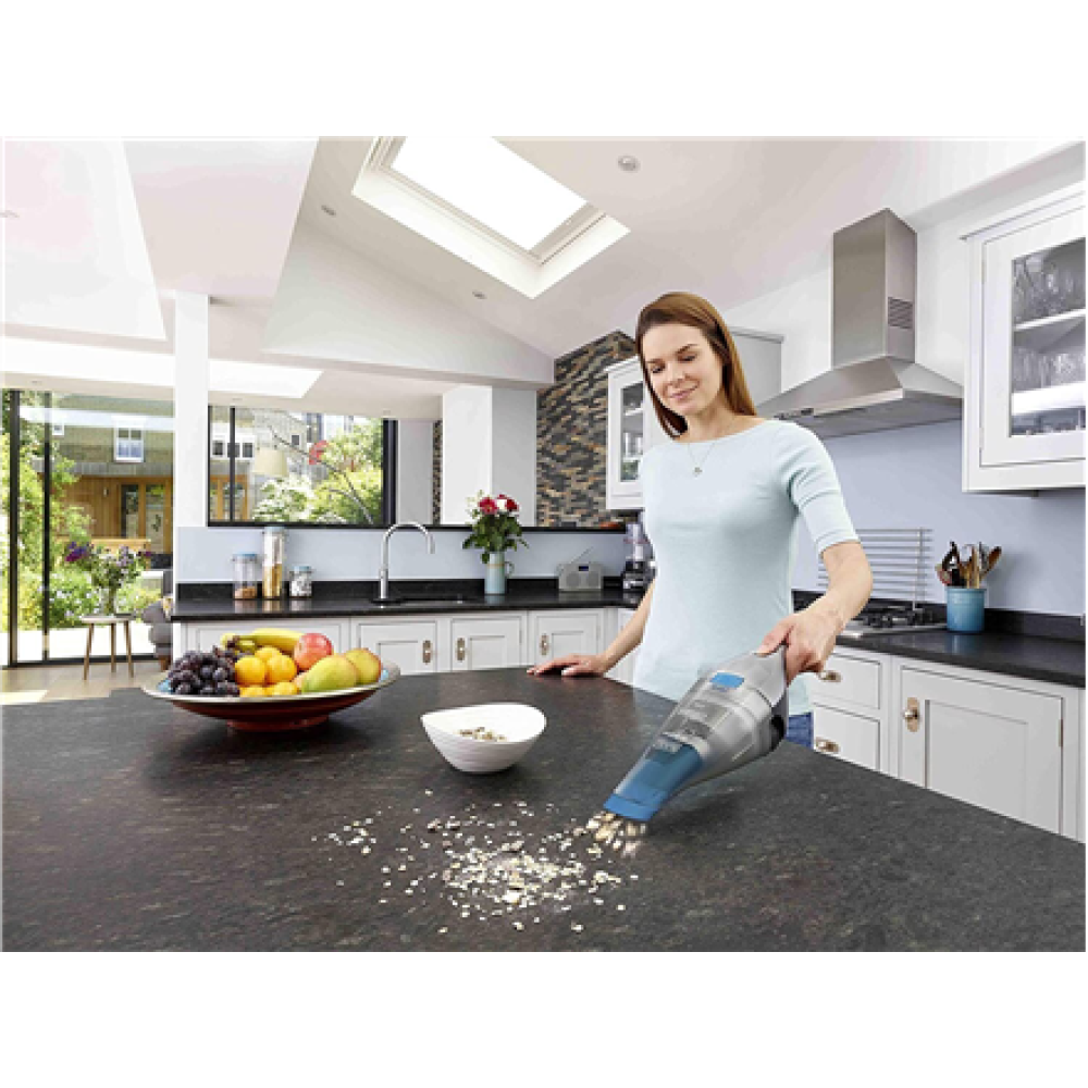 BLACK & DECKER , Vacuum Cleaner , NVC215WA-QW , Cordless operating , 7.2 V , Operating time (max) 10 min , Blue/Gray