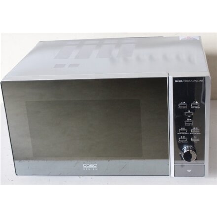 SALE OUT. Caso , Microwave oven , MCG 25 , Free standing , 25 L , 900 W , Convection , Grill , Black, Stainless steel , DAMAGED PACKAGING, SCRATCHED ON FRONT