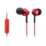 Sony In-ear Headphones EX series, Red , Sony , MDR-EX110AP , In-ear , Red