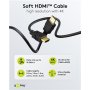 Goobay 80104 Soft HDMI High-Speed Cable with Ethernet , Soft , 3 m