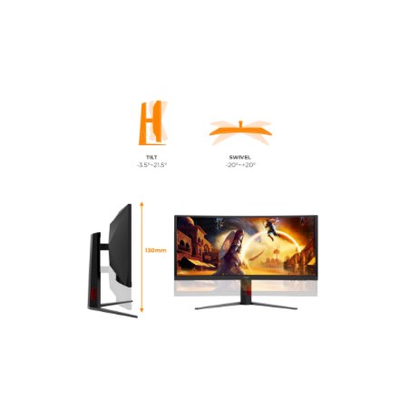 AOC CU34G4ZCA Curved 34 3440x1440/21:9/1ms HDMI, DisplayPort, USB, Audio out , AOC