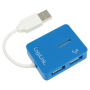 Logilink , USB 2.0 Hub 4-Port, Smile, Blue