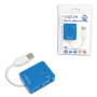 Logilink , USB 2.0 Hub 4-Port, Smile, Blue