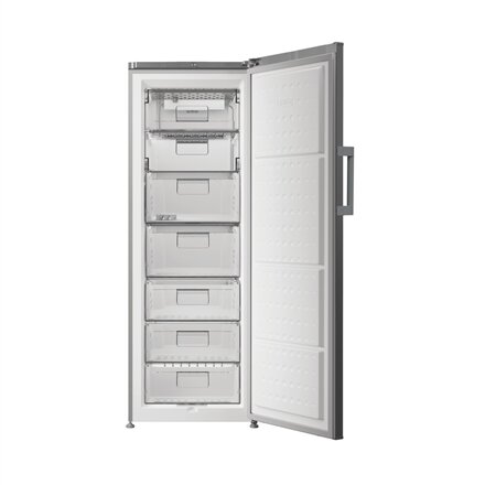INDESIT Freezer , FINS 1261 S4E , Energy efficiency class E , Upright , Free standing , Height 171 cm , Total net capacity 244 L , Silver