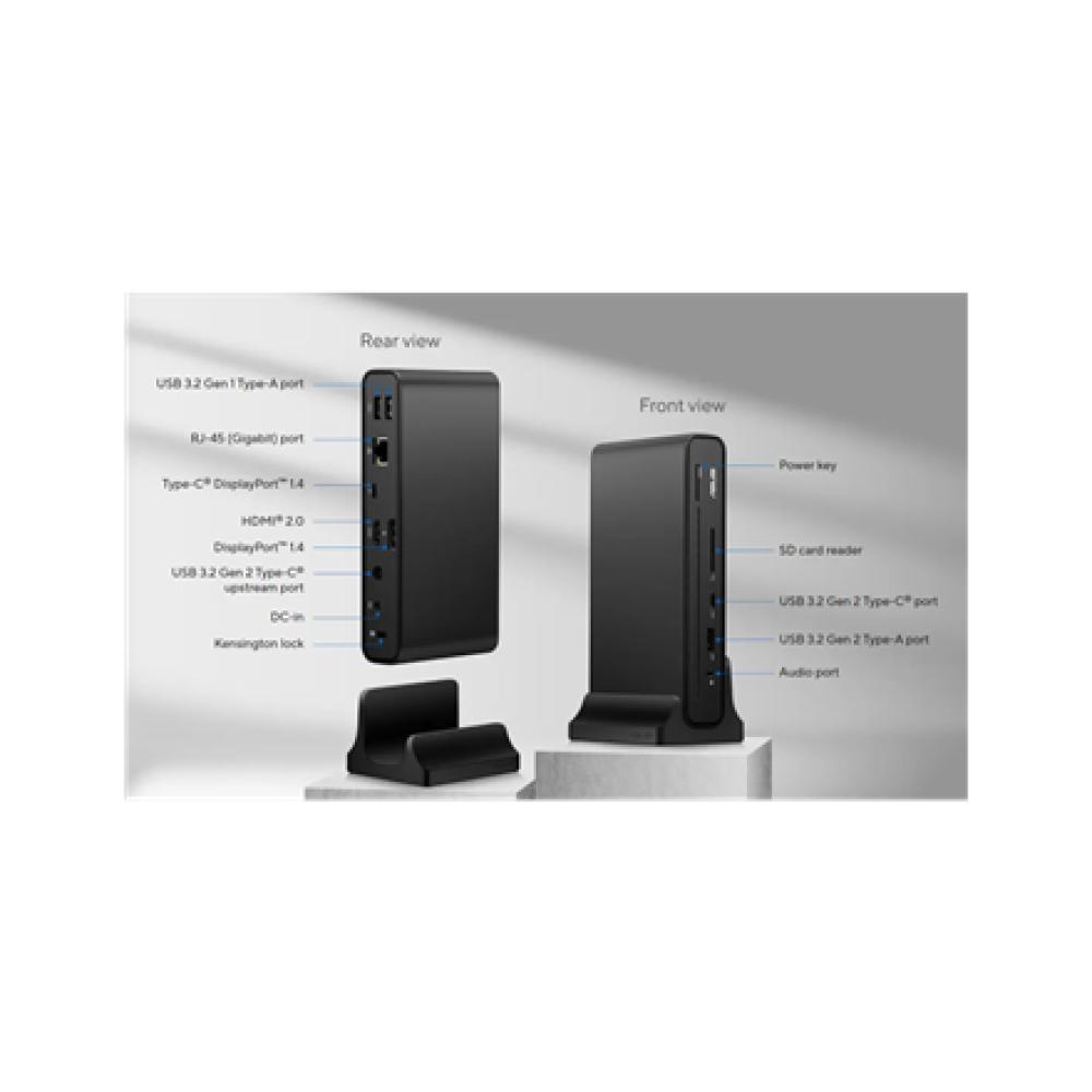 Asus Triple Display USB-C Dock DC300 , 90XB08CN-BDS060 , Ethernet LAN (RJ-45) ports 1 , DisplayPorts quantity 1 , HDMI ports quantity 1
