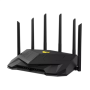 Dual Band WiFi6 Gigabit Router , TUF Gaming AX6000 , 802.11ax , 1148+4804 Mbit/s , 10/100/1000 Mbit/s , Ethernet LAN (RJ-45) ports 5 , Mesh Support Yes , MU-MiMO Yes , No mobile broadband , Antenna type External