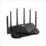 Dual Band WiFi6 Gigabit Router , TUF Gaming AX6000 , 802.11ax , 1148+4804 Mbit/s , 10/100/1000 Mbit/s , Ethernet LAN (RJ-45) ports 5 , Mesh Support Yes , MU-MiMO Yes , No mobile broadband , Antenna type External