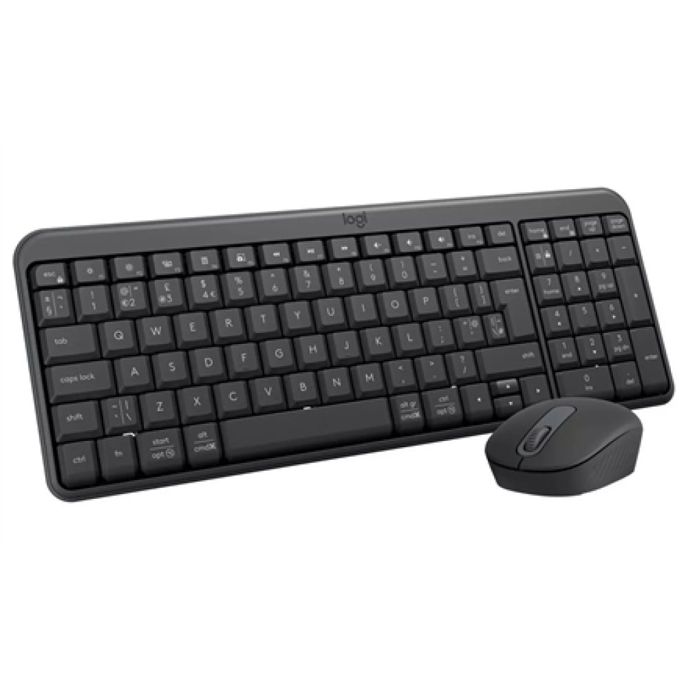 Logitech MK250 , Keyboard and Mouse Set , Wireless , Mouse included , Batteries included , Bluetooth , US International , Graphite
