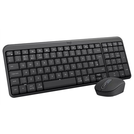 Logitech MK250 , Keyboard and Mouse Set , Wireless , Mouse included , Batteries included , Bluetooth , US International , Graphite