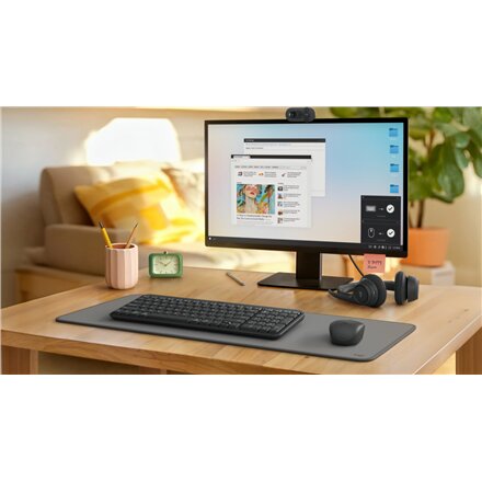 Logitech MK250 , Keyboard and Mouse Set , Wireless , Mouse included , Batteries included , Bluetooth , US International , Graphite