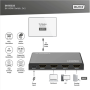Digitus 8K HDMI Switch, 3x1 , DS-55333 , Black
