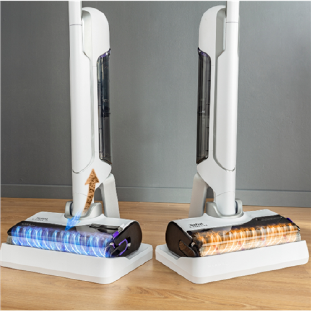 TEFAL Vacuum Cleaner , GF7540FO X-Clean 10 , Cordless operating , Stick , 200 W , 100-240 V , Operating time (max) 60 min , White/Silver