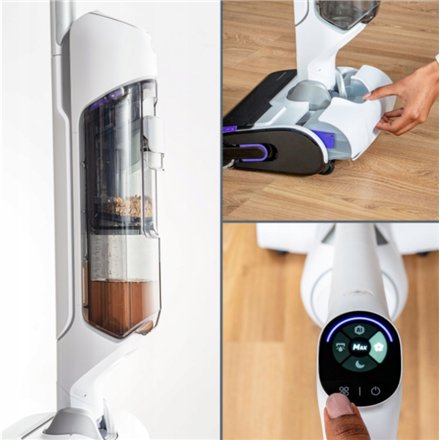 TEFAL Vacuum Cleaner , GF7540FO X-Clean 10 , Cordless operating , Stick , 200 W , 100-240 V , Operating time (max) 60 min , White/Silver