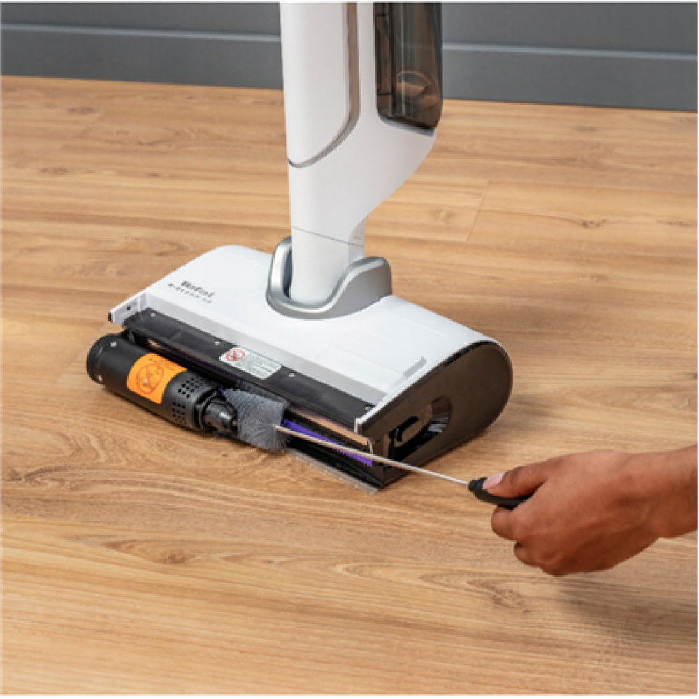 TEFAL Vacuum Cleaner , GF7540FO X-Clean 10 , Cordless operating , Stick , 200 W , 100-240 V , Operating time (max) 60 min , White/Silver