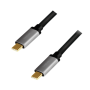 Logilink , USB 2.0 Type-C , C/M to C/M, PD3, alu , CUA0106 USB 2.0 Type-C cable , USB-C (male) , USB-C (male)