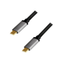 Logilink , USB 2.0 Type-C , C/M to C/M, PD3, alu , CUA0106 USB 2.0 Type-C cable , USB-C (male) , USB-C (male)