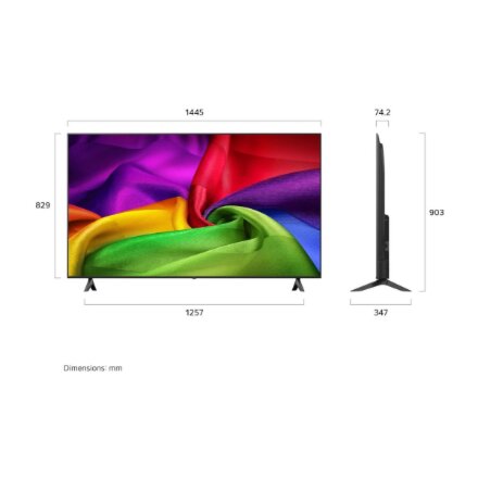 LG NANO 4K AI TV , 65NU800B3LA , 65 , Smart TV , webOS , UHD , Black