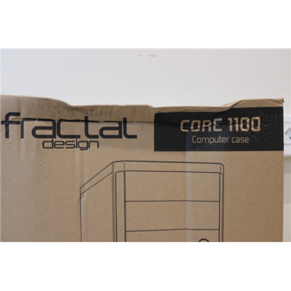 SALE OUT. Fractal Design Core 1100, Black , Fractal Design , CORE 1100 , Black , Micro ATX , DAMAGED PACKAGING , Power supply included No , ATX PSUs, up to 185mm if a typical-length optical drive is mounted