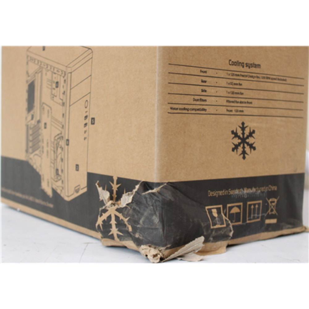 SALE OUT. Fractal Design Core 1100, Black , Fractal Design , CORE 1100 , Black , Micro ATX , DAMAGED PACKAGING, DENTED BODY